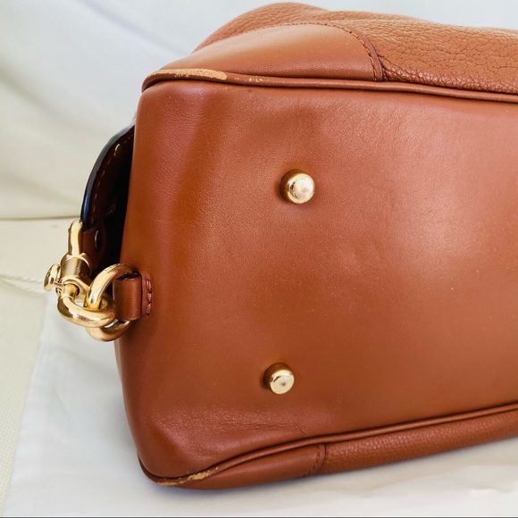 Coach Polished Pebble Lane Satchel EUC - Picture 8 of 16